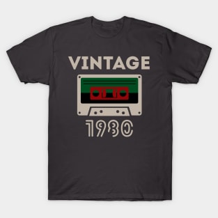 Vintage Cassette Tape - 1980 T-Shirt